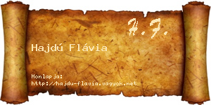 Hajdú Flávia névjegykártya