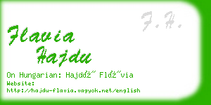 flavia hajdu business card